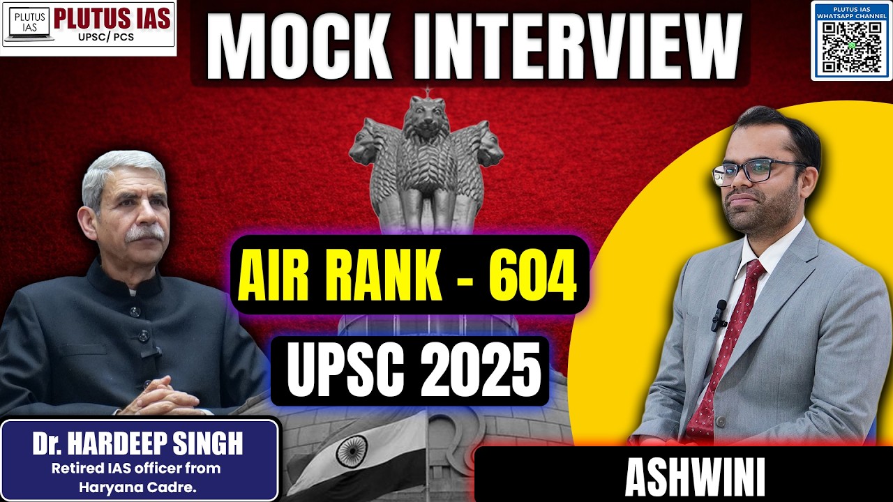 Inside UPSC Topper Ashwini AIR 604 Mock Interview With Hardeep Sir