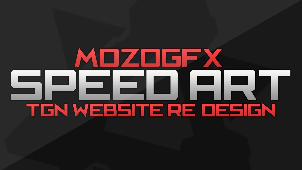 MozoGFX - Speed Art - TGN Website Re-Design