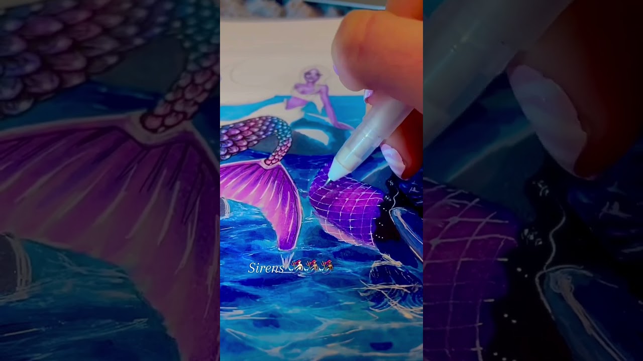 Drawing mermaids 🧜🏾&zwj;♀️ 🥰🥰🥰 #mermaid #drawing