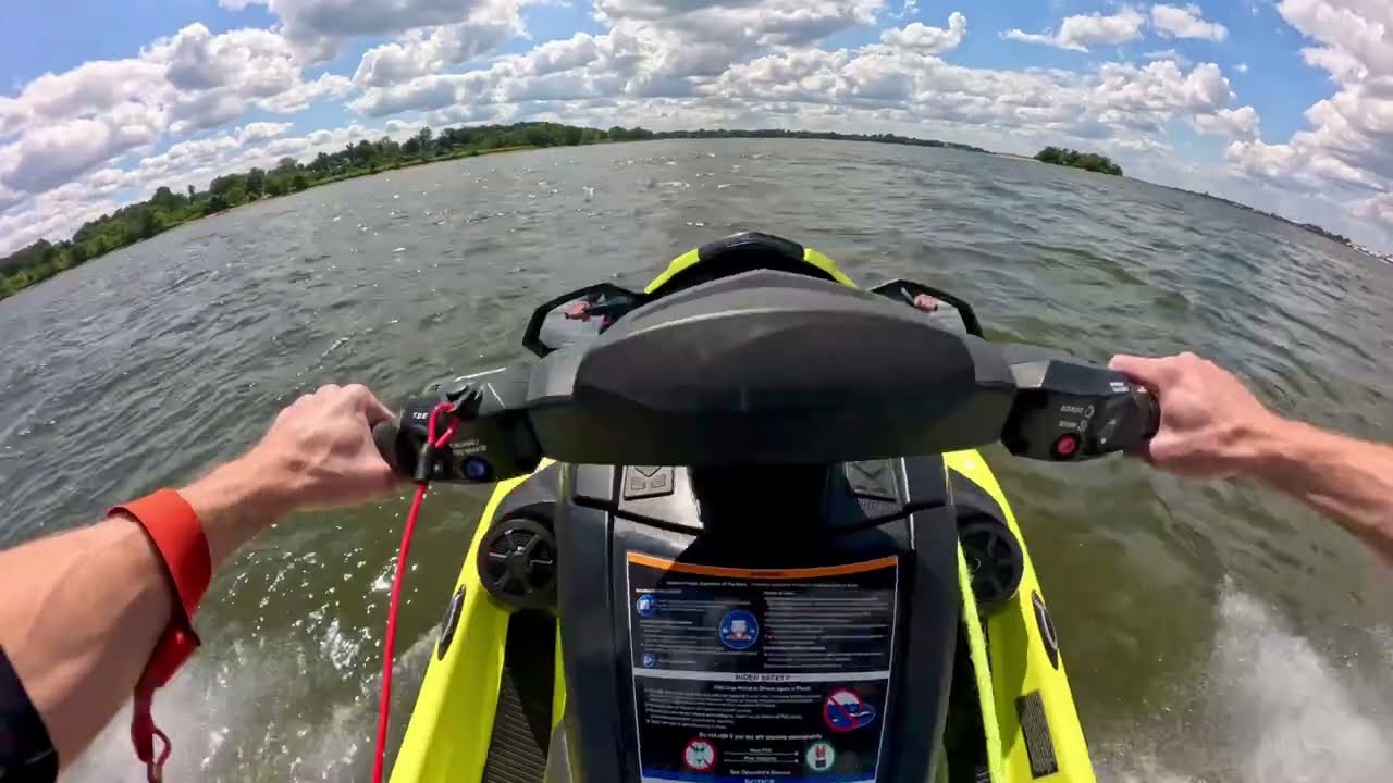 Riding A Yamaha VX Cruiser H.O. On The Choppy River