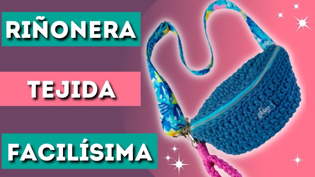 Riñonera tejida a crochet paso a paso ( súper fácil)