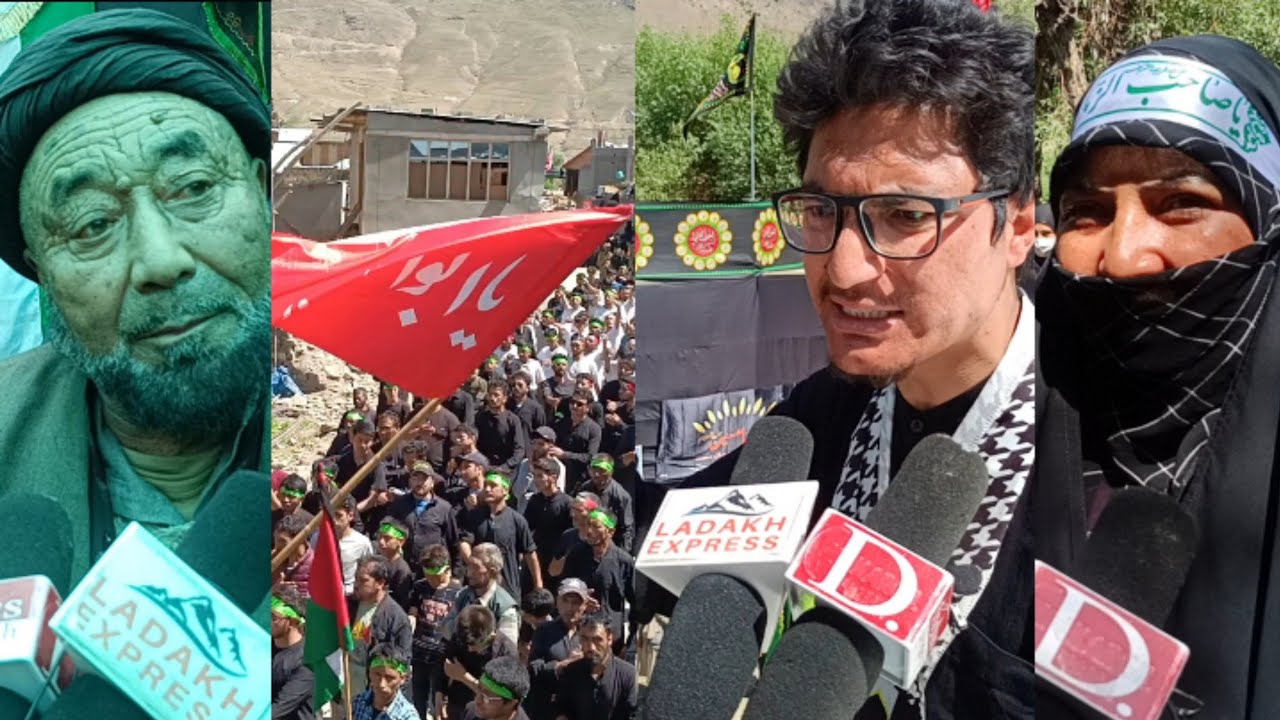 13th Muharram Juloos Taken out at Tai suru.under the Banner of ASZ Kargil Ladakh