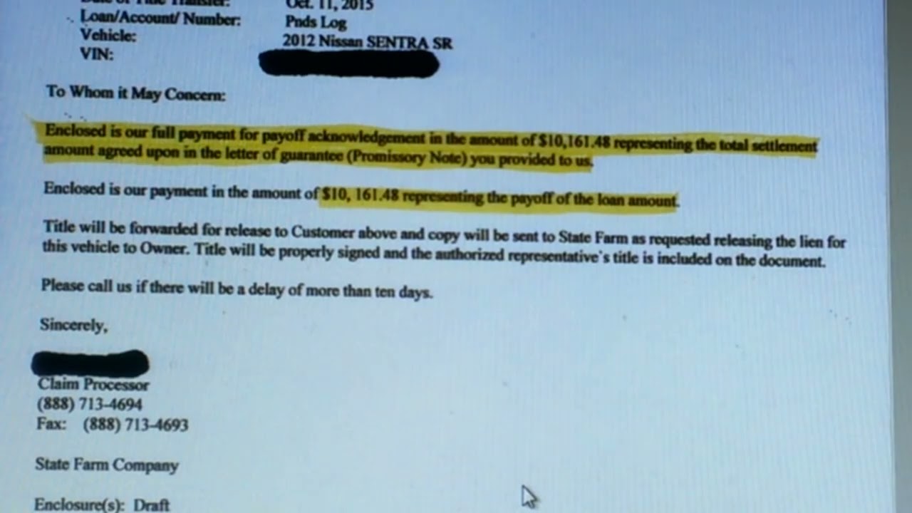 CAR PAID IN FULL BY  PROMISSORY NOTE