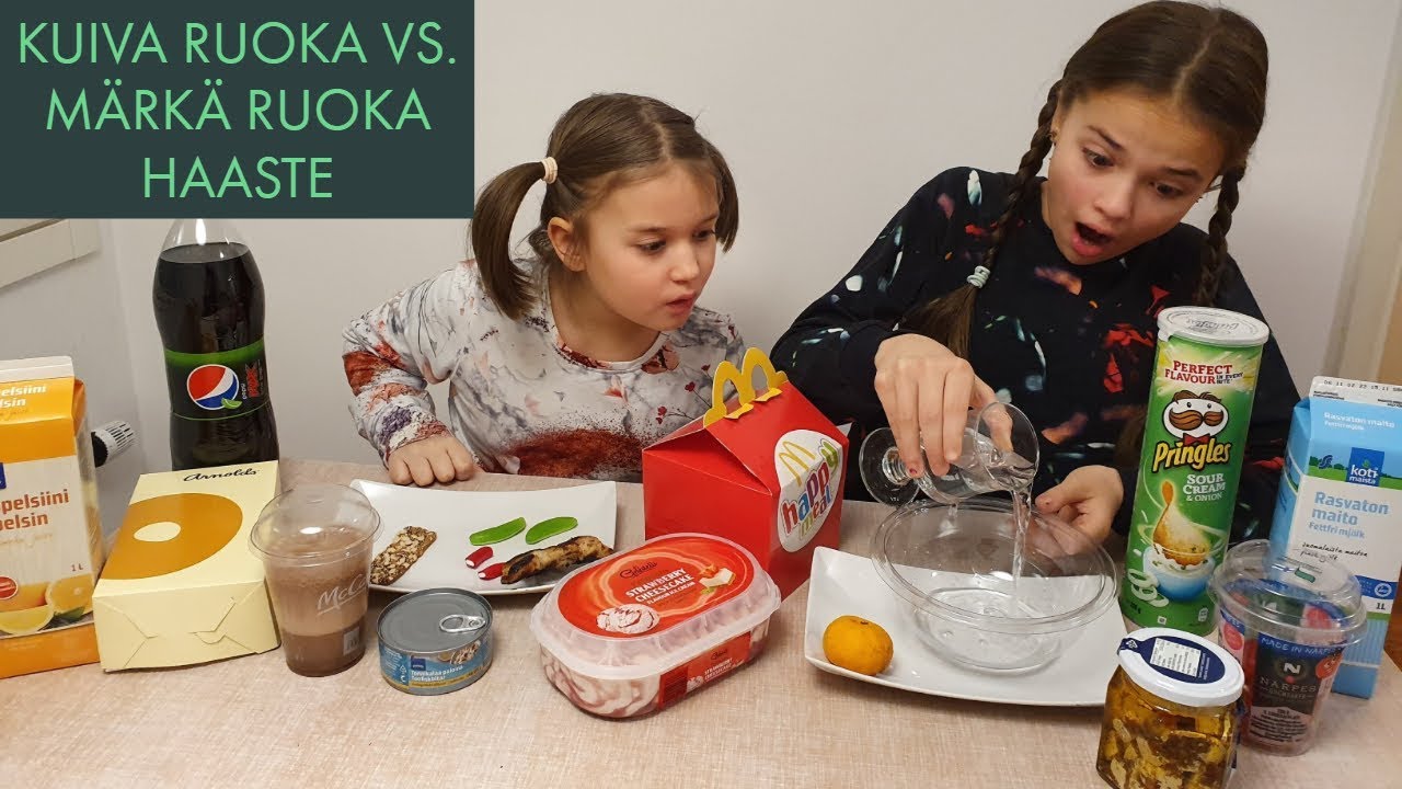KUIVA RUOKA VS. M&Auml;RK&Auml; RUOKA HAASTE