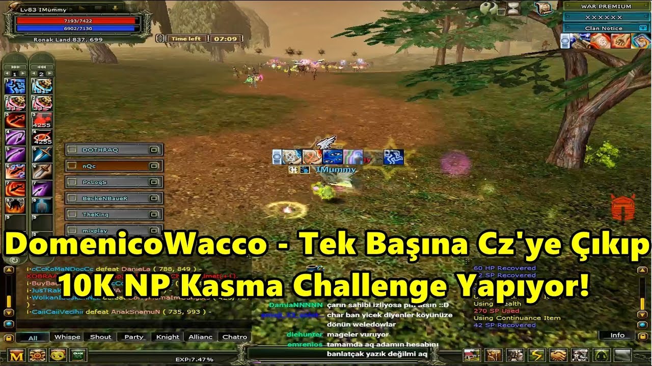 DomenicoWacco - Tek Başına Cz'ye Çıkıp 10K NP Kasma Challenge Yapıyor! | Knight Online