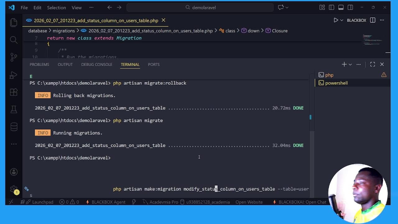 Migraciones en Laravel 12