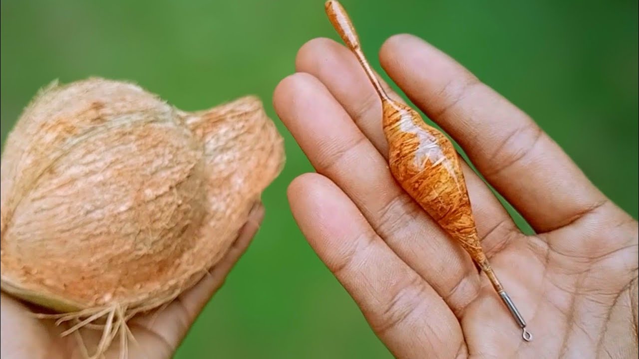 Anglers share this secret!  Make a float from Organics Natural Coconut husk.