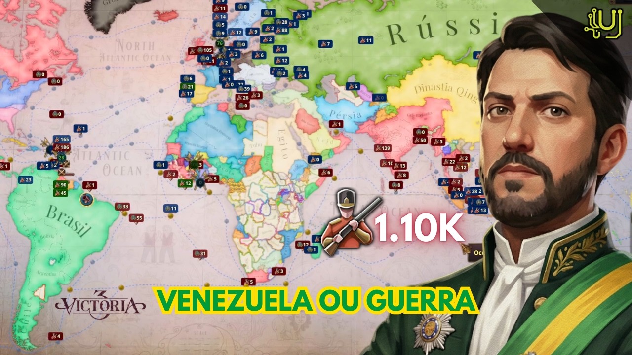 BRASIL: Venezuela ou Guerra Mundial | Victoria 3 (Ep. 12)