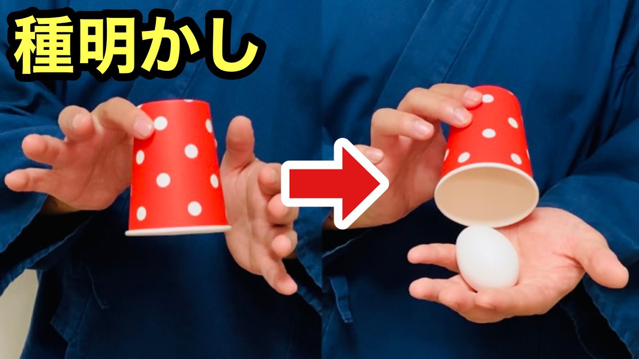 簡単で喜ばれる！紙コップからタマゴが出る手品【種明かし】Magic trick explanation