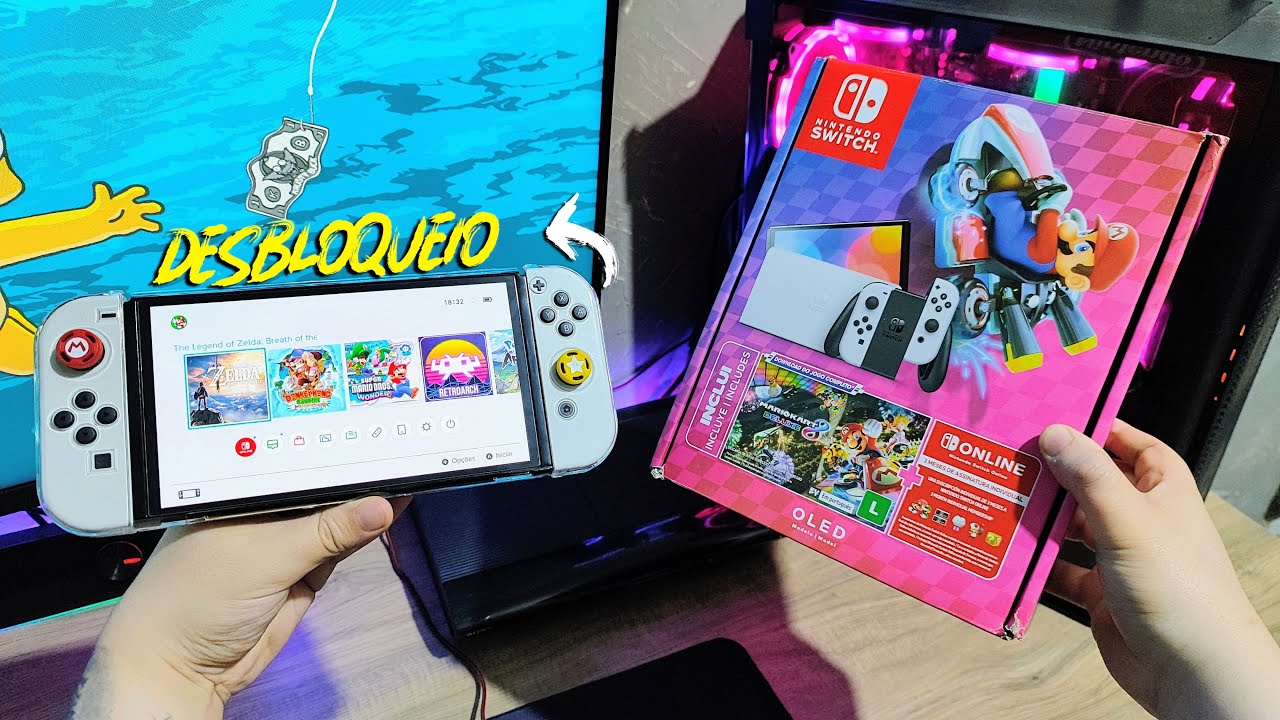 DESTRAVEI meu SWITCH OLED em 2025! (valeu a pena?)