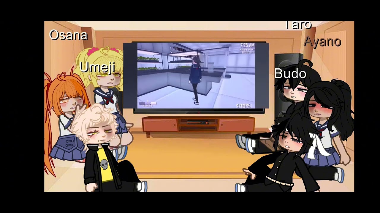 yandere simulator react to THAT DUDE Aka kubzscouts| check desc #gacha #yanderesimulator #reaction