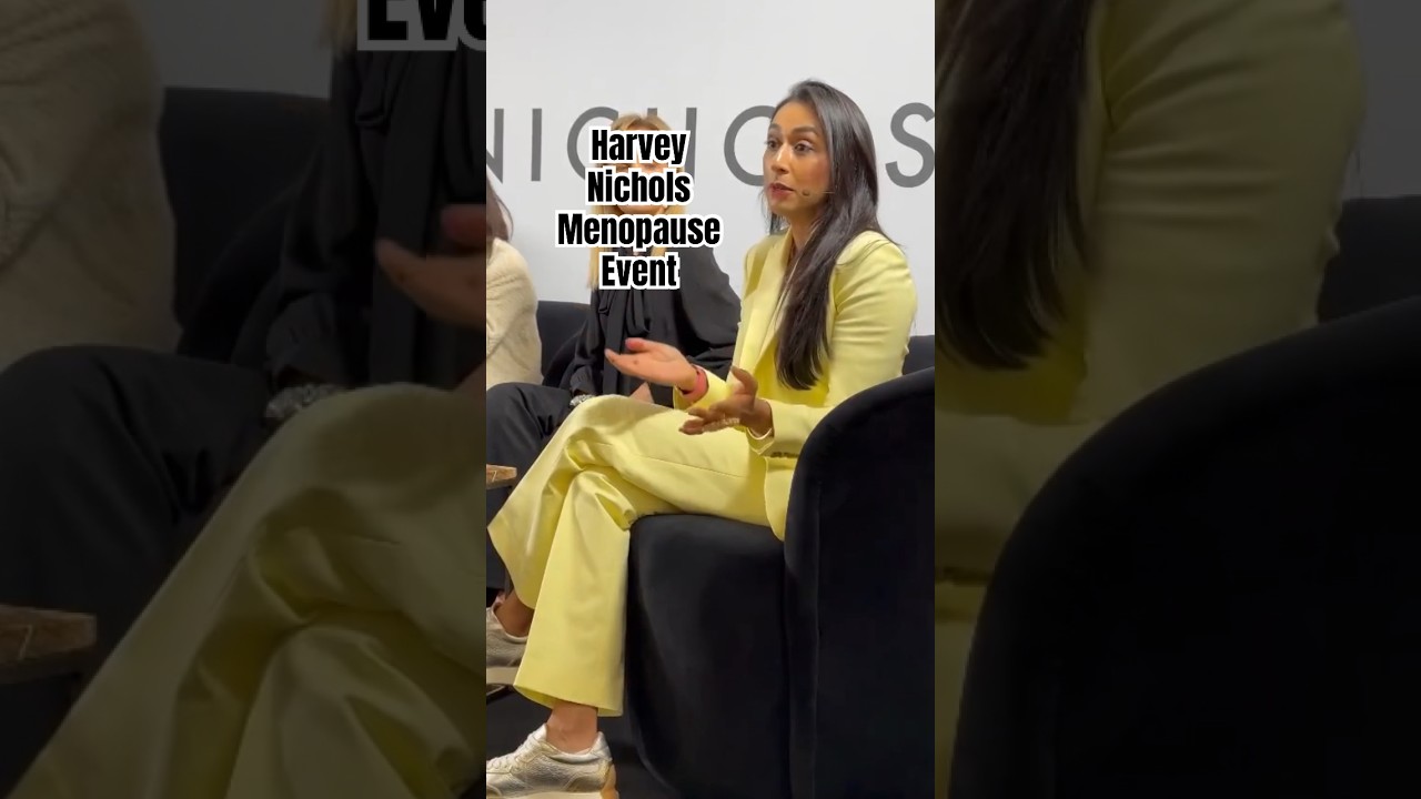 Speaker @harveynichols Navigating the #Menopause #beauty school #event #panel #discussion #health