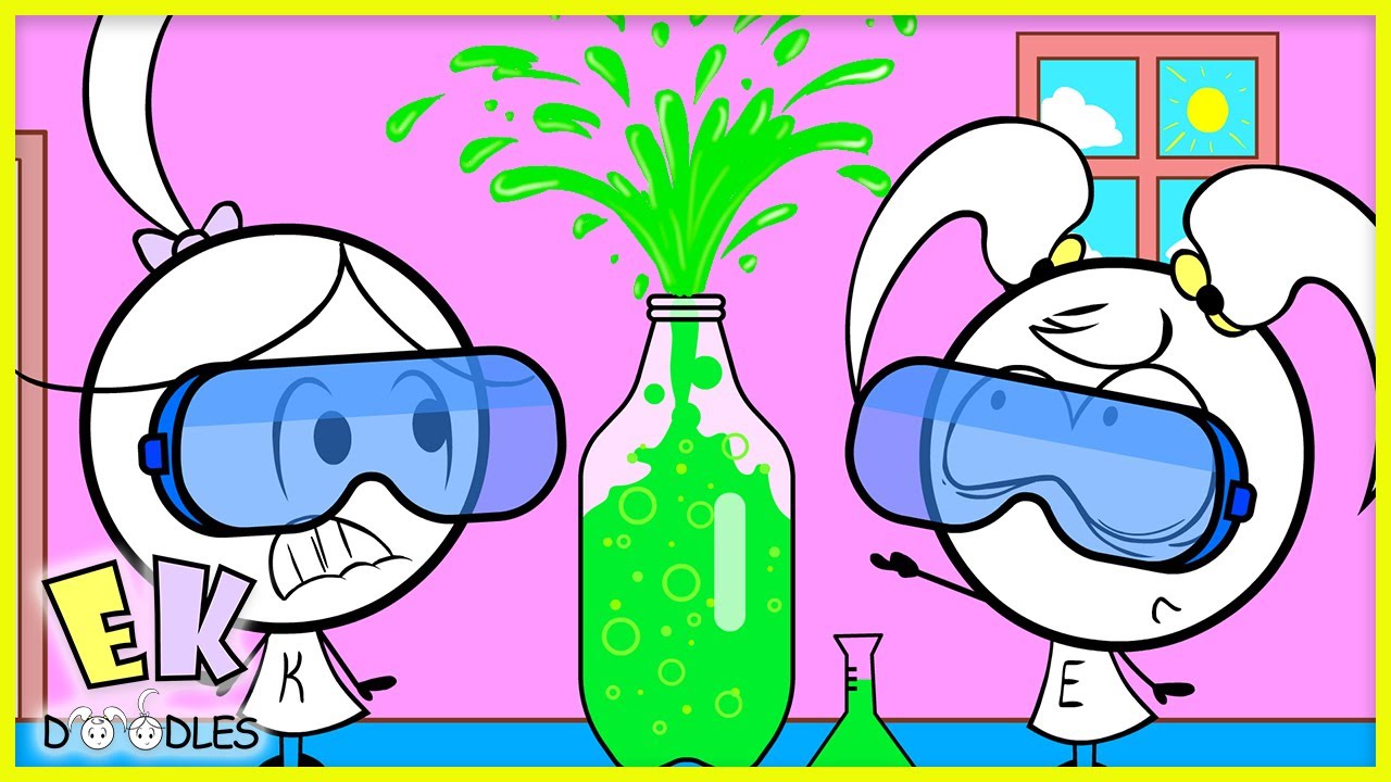 Ryan does Science Experiment with EK DOODLES! Tornado in a Jar
