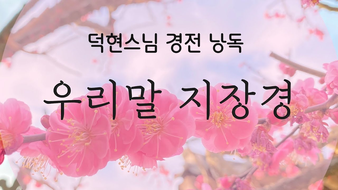 우리말 지장경 ㅣ 한글세대를 위한 독송용 ㅣ덕현스님 경전낭독