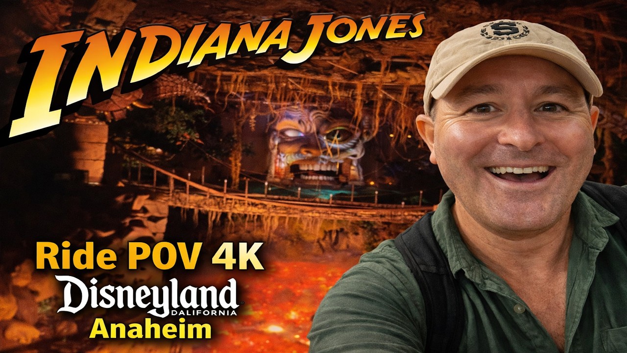 Disneyland Indiana Jones Adventure Ride Disneyland Anaheim California USA Ride 4k Vlog