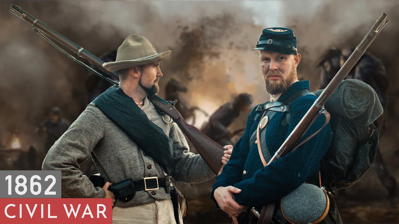 Гражданская война в США - 1862 год (серые против синих)