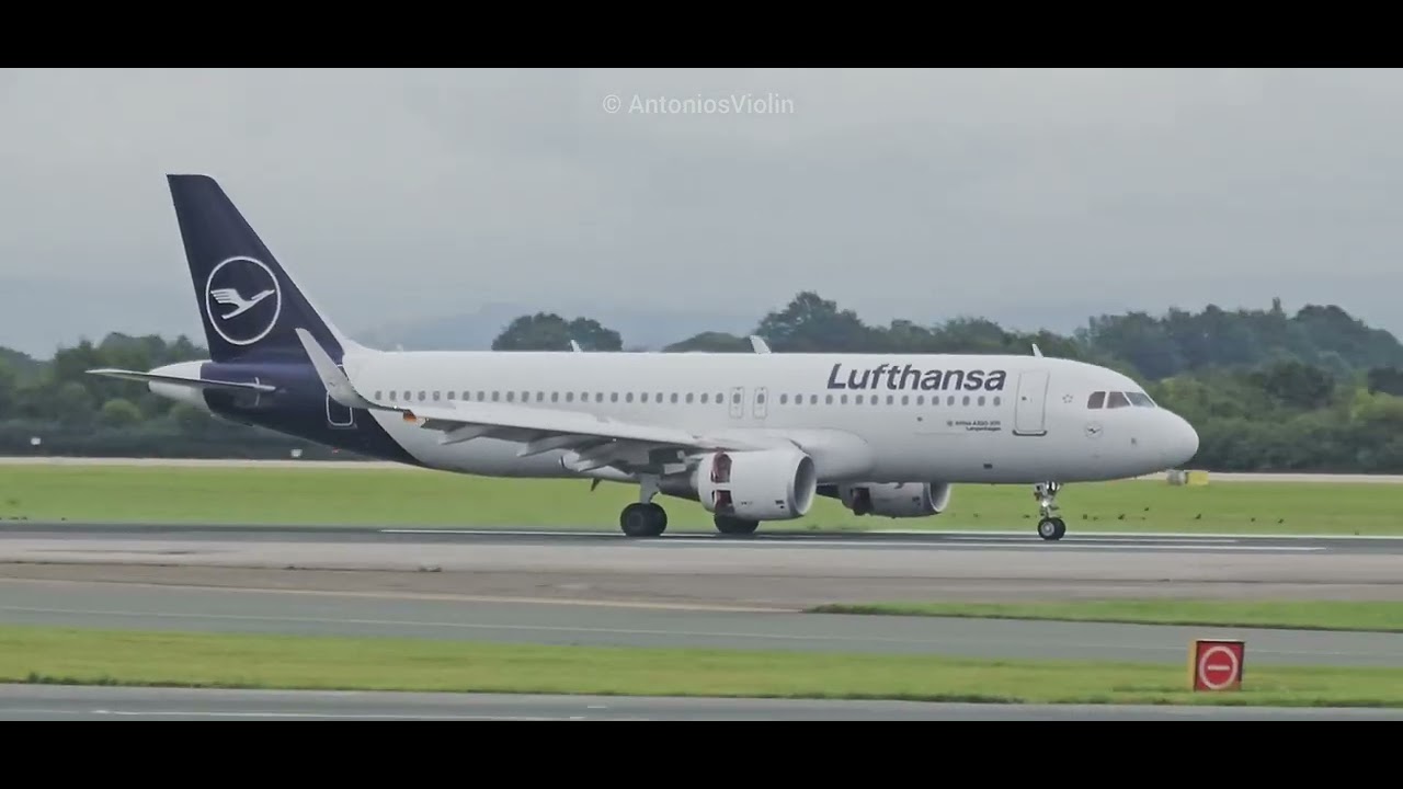 Lufthansa A320 with Sharklets 🦈 seen at Manchester! 