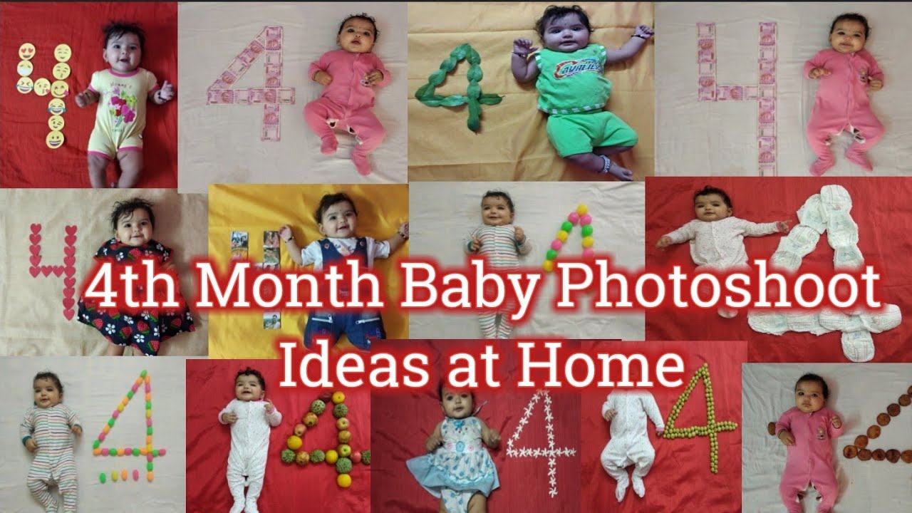 4th Month Baby Photoshoot Ideas at Home