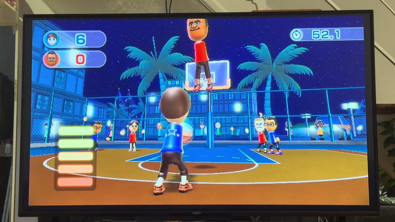 Wii Sports Resort Basketball Pick Up Champion Tommy.