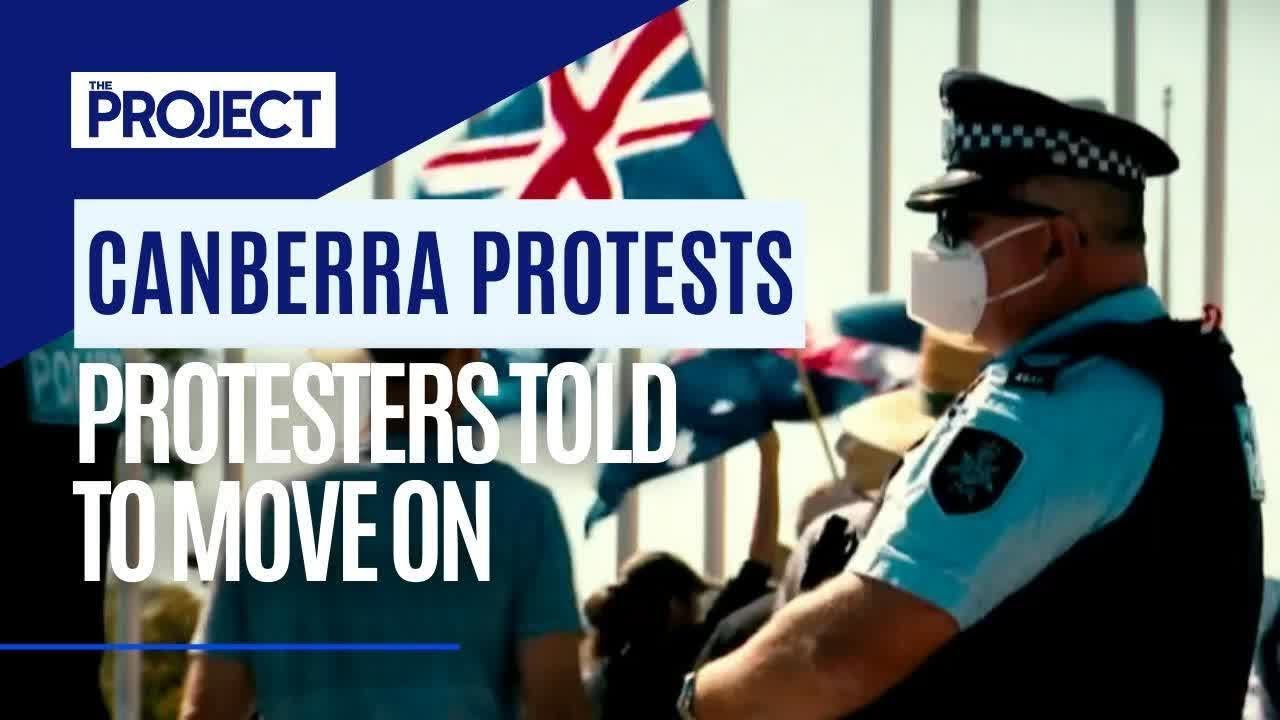 Convoy To Canberra Anti-Vax  Protesters Given Move On Orders