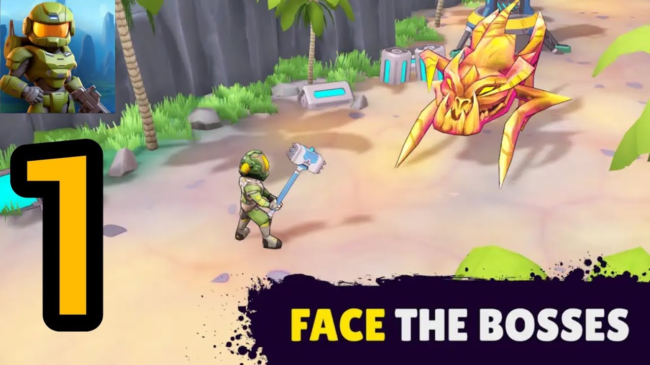 Over Space : Alien Shooter Gameplay Walkthrough Part 1 - Android & ios Gameplay