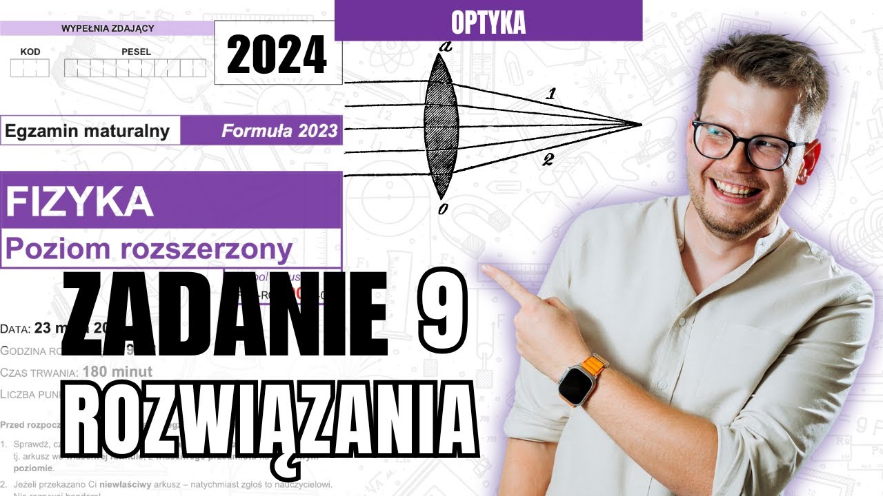 To zadanie zaskoczyło najbardziej na maturze w 2024. Zadanie 9  CKE maj 2024.