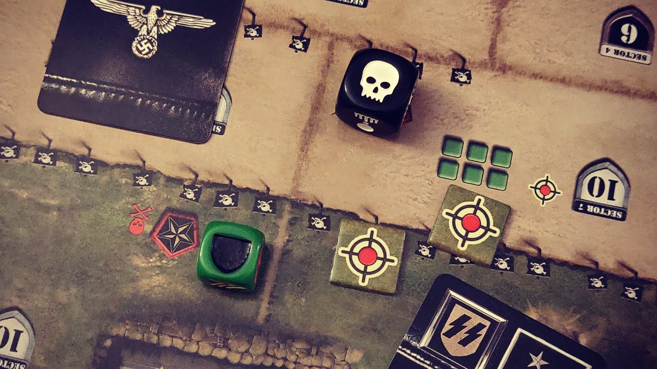 D-Day Dice (Second edition) Atlantikwall - Solo Playthrough (Atlantikwall Module) [Exercise Tiger]