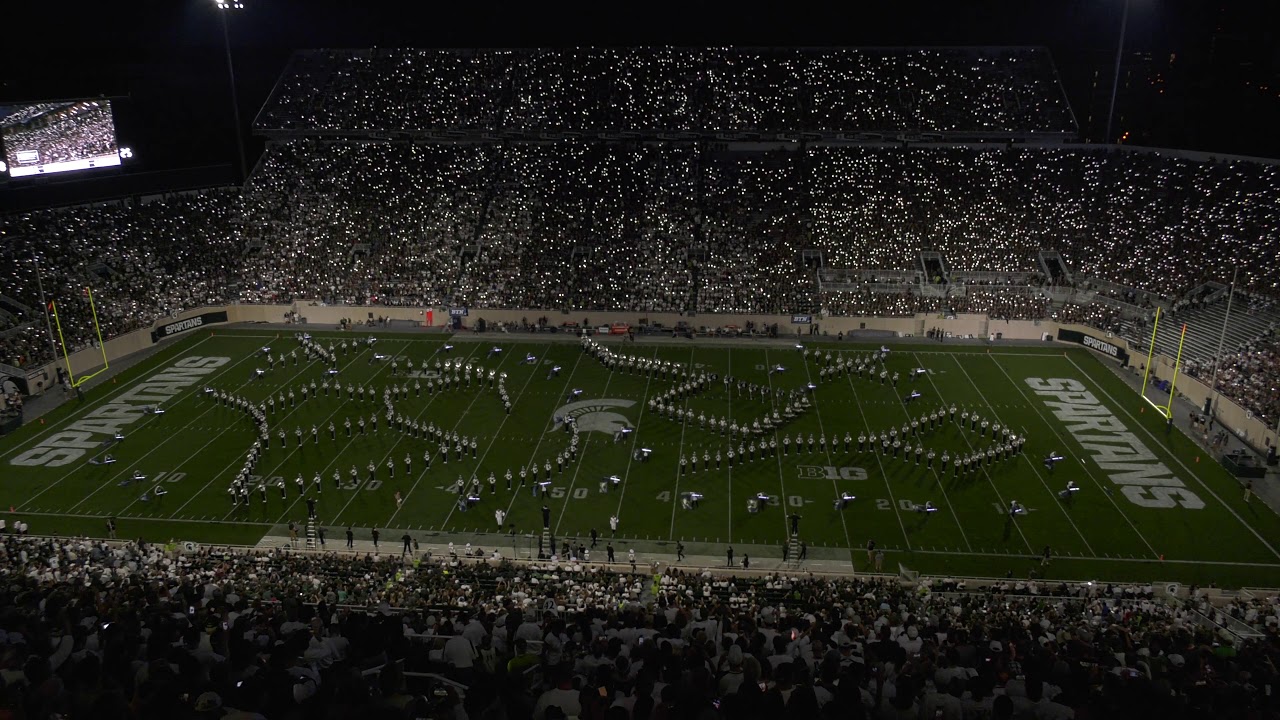 Spartan Marching Band: Halftime | MSU vs. Utah State: 8.31.2018