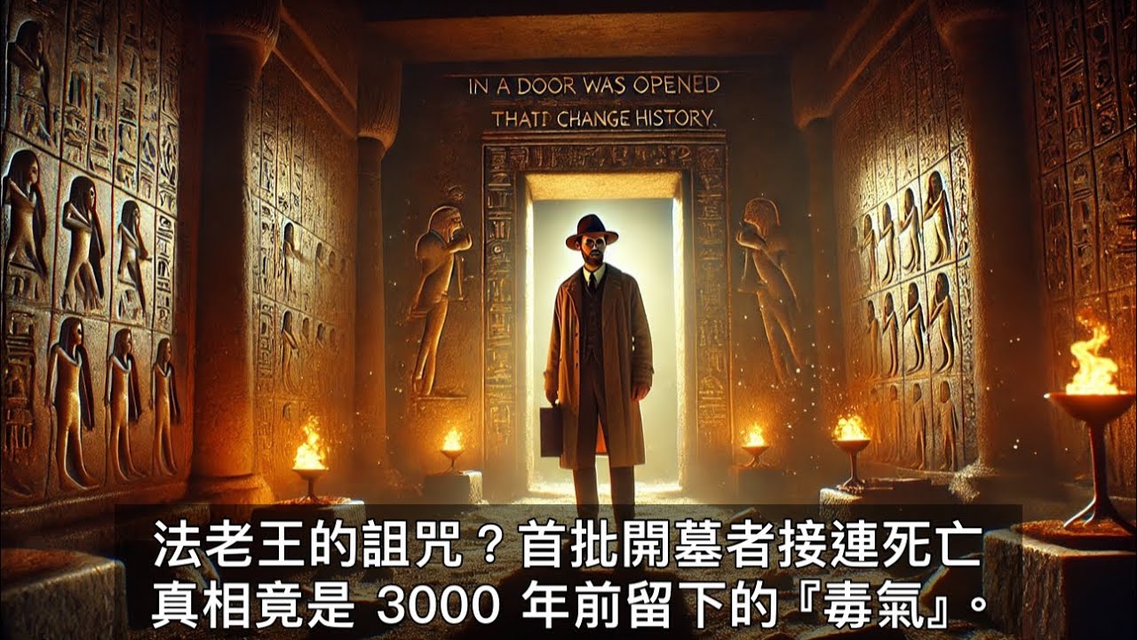 法老王的圖坦卡門詛咒？首批開墓者接連死亡！真相竟是 3000 年前留下的『毒氣』！