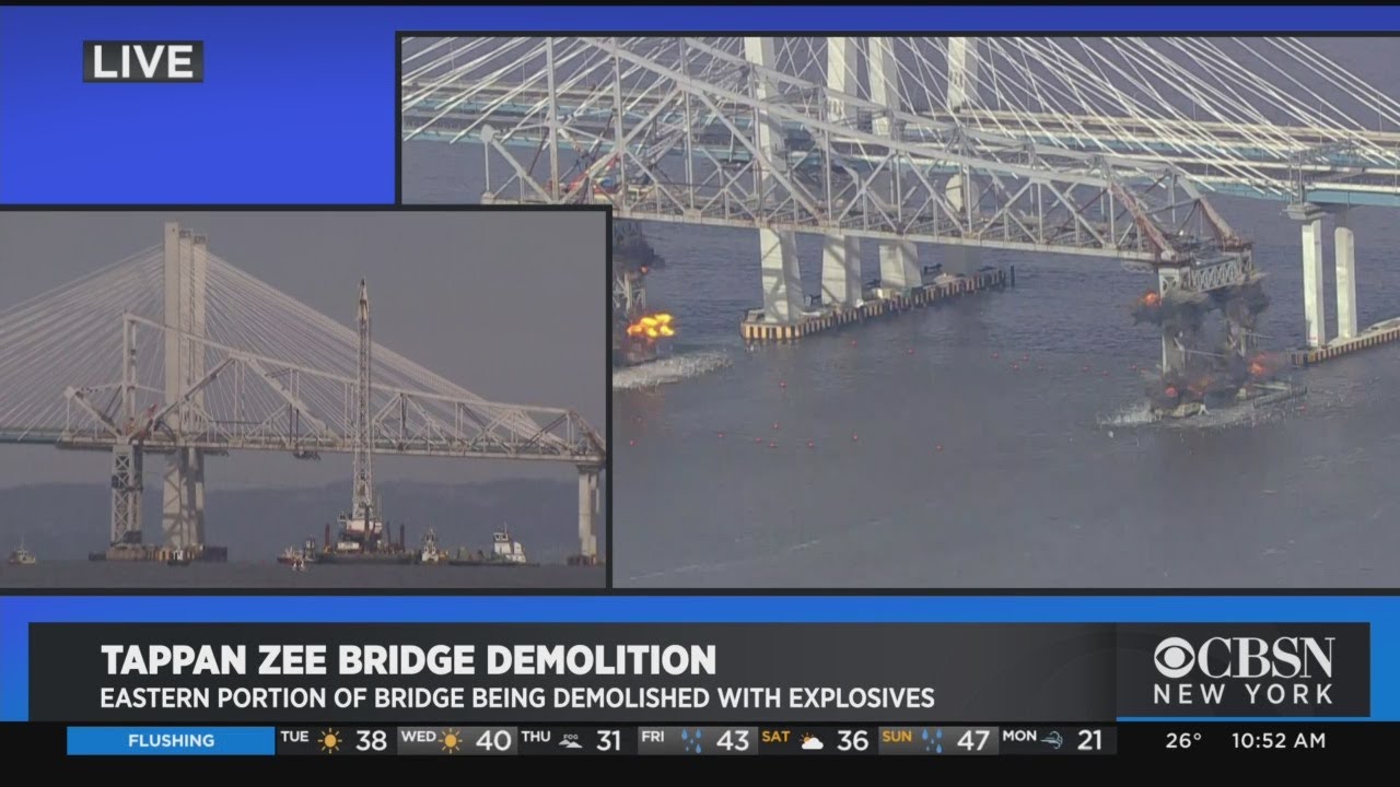 Watch: Old Tappan Zee Bridge Controlled Demolition
