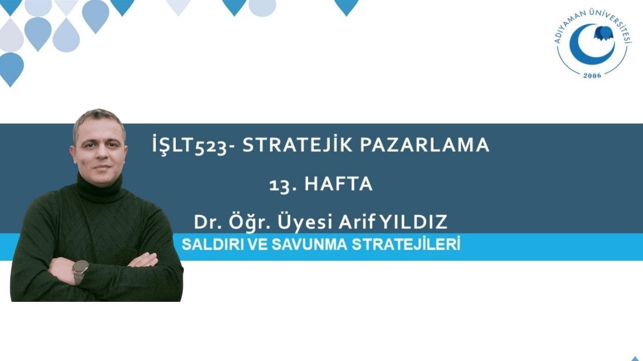 STRATEJİK PAZARLAMA - Saldırı ve Savunma Stratejileri
