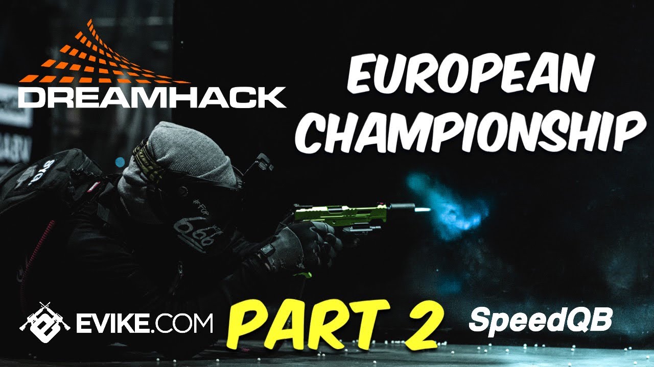 Playing AIRSOFT at a GAMING CONVENTION | SpeedQB EU Championship @ DreamHack -PT.2 (DeeMoeVlogs #60)