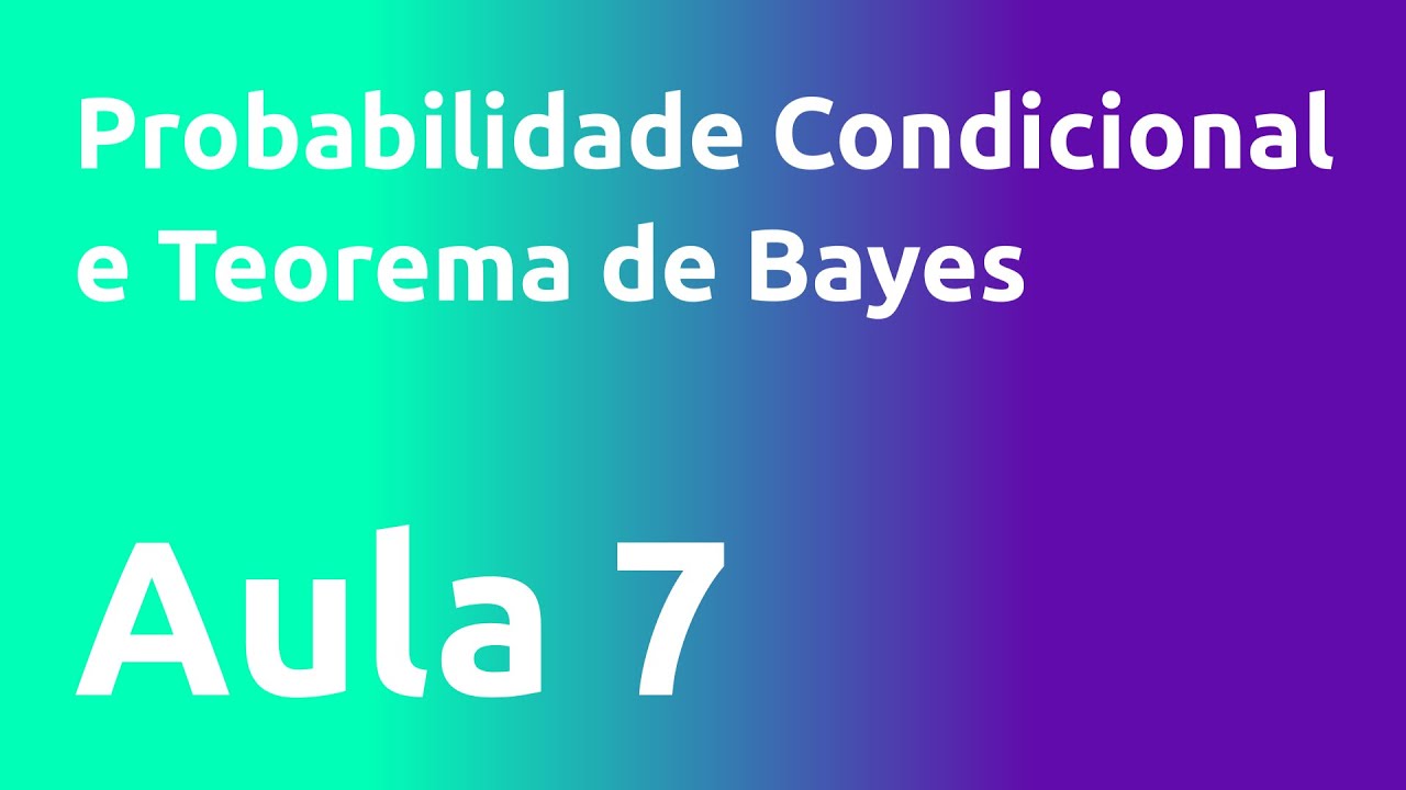 Aula 1.7 | Probabilidade Condicional e Teorema de Bayes | Prof. Lisiane Selau