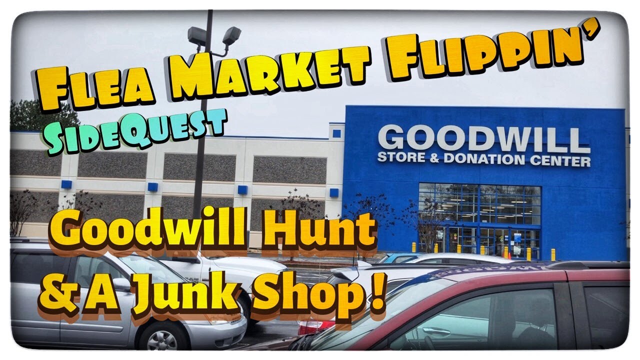 Flea Market Flippin' - Goodwill Hunt And A Junk Shop! - Live Video Game Hunting @JohnRiggs