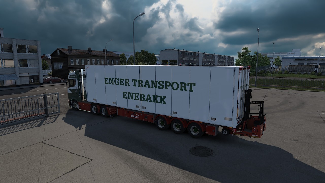 ETS2 Iceland ( Promods ) découverte , on emmène le chariot élévateur !...