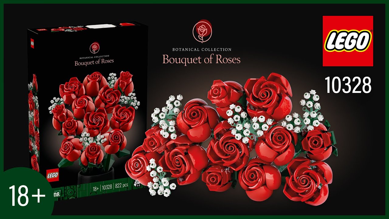 LEGO® Icons Bouquet of Roses (10328)[822 pcs] Speed Build @TopBrickBuilder18plus