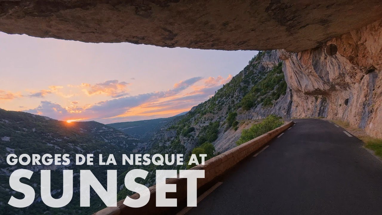 Les Gorges de la Nesque at Sunset
