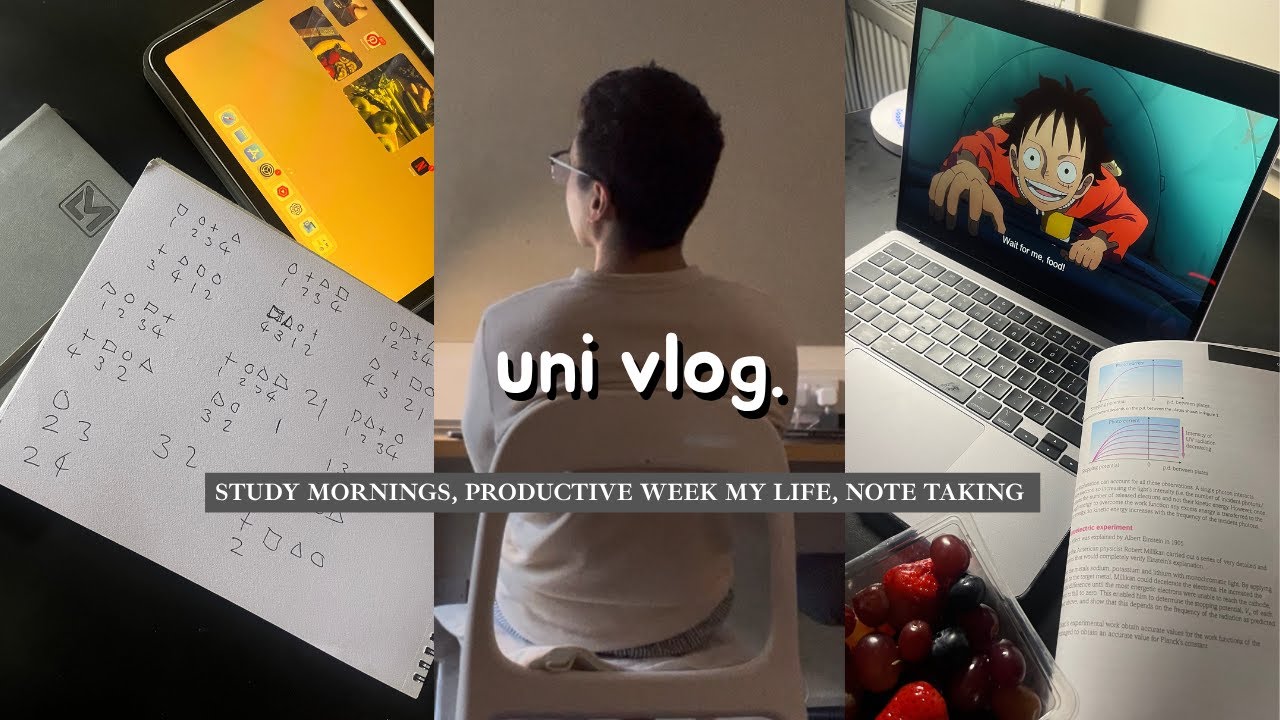 uni vlog | study mornings, productive week my life, note taking