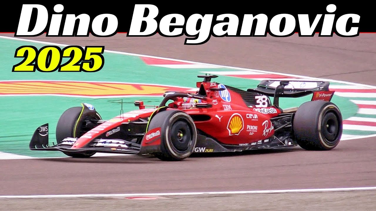 Dino Beganovic Test/Training Day with Ferrari SF-23 F1 before the 2025 Bahrain Grand Prix - Fiorano
