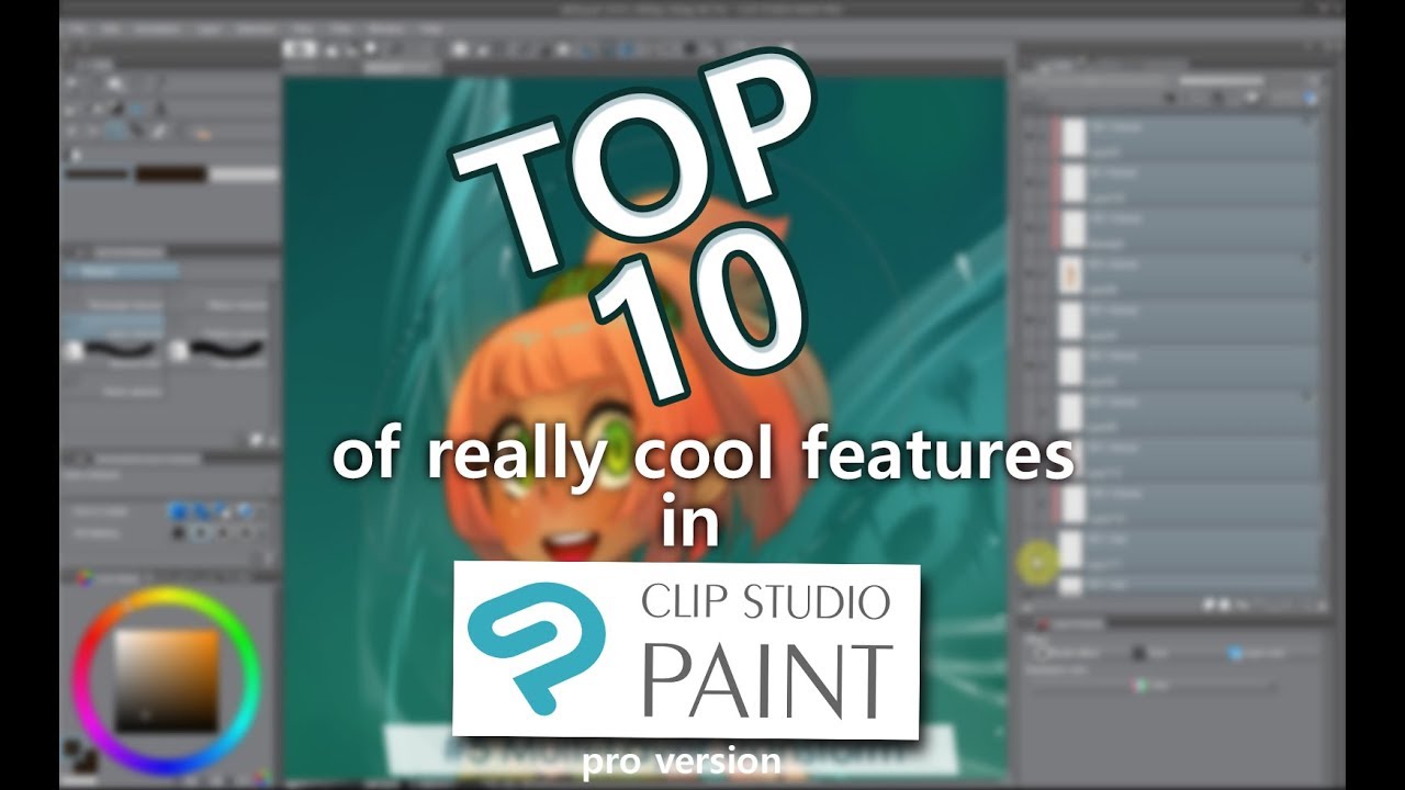 TOP 10 of CLIP STUDIO PAINT Features (Manga Studio)