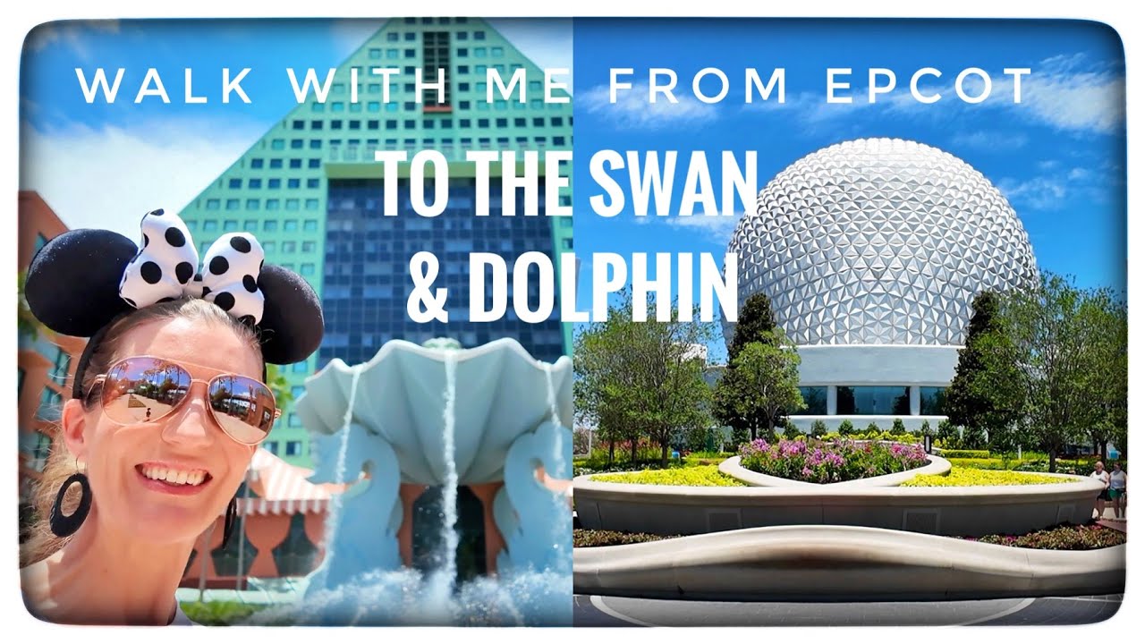 Walking from EPCOT international gateway to the Swan and Dolphin
