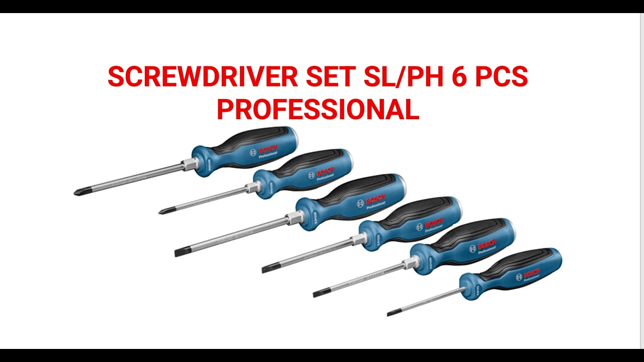 SCREWDRIVER SET SL/PH 6 PCS PROFESSIONAL
