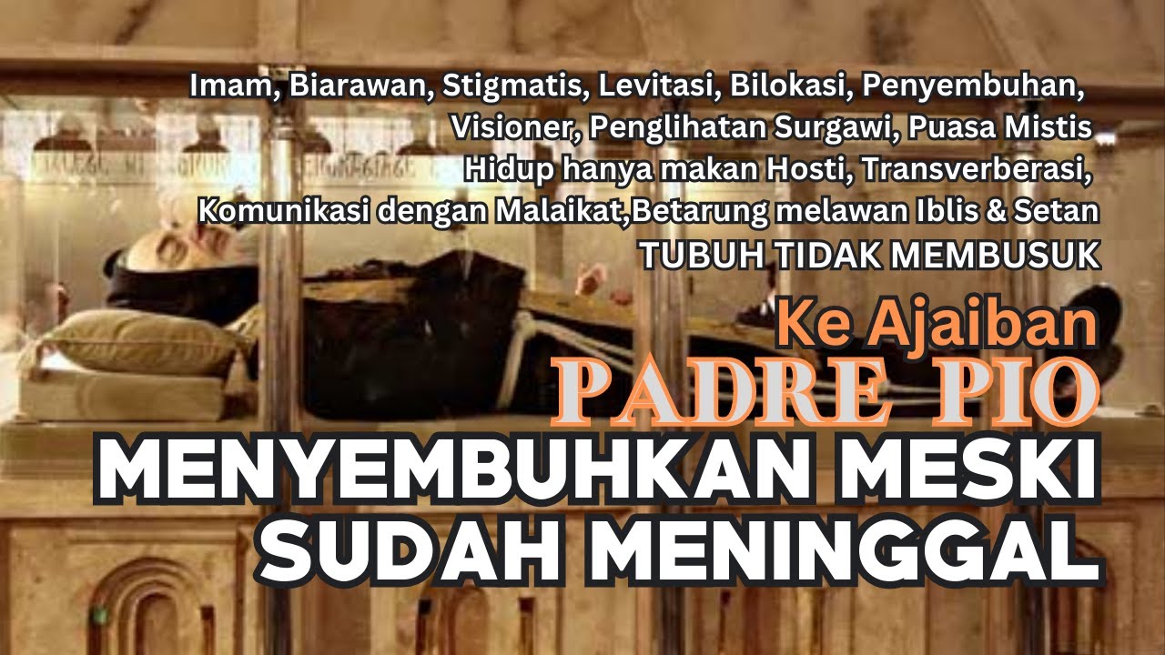 Santo Pio, Manusia penuh Karunia, mistikal Penuh Keajaiban.#ajaib #katolik #santo #gerejakatolik