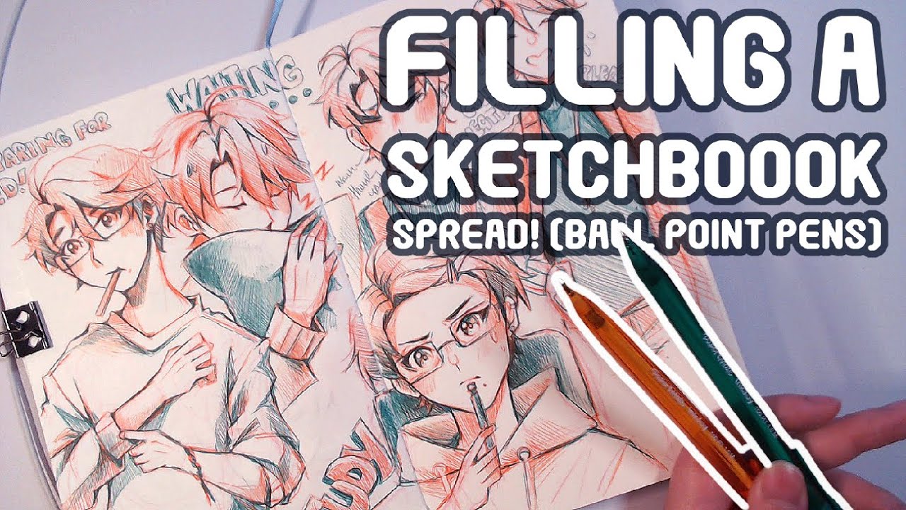Filling Another Sketchbook Spread!