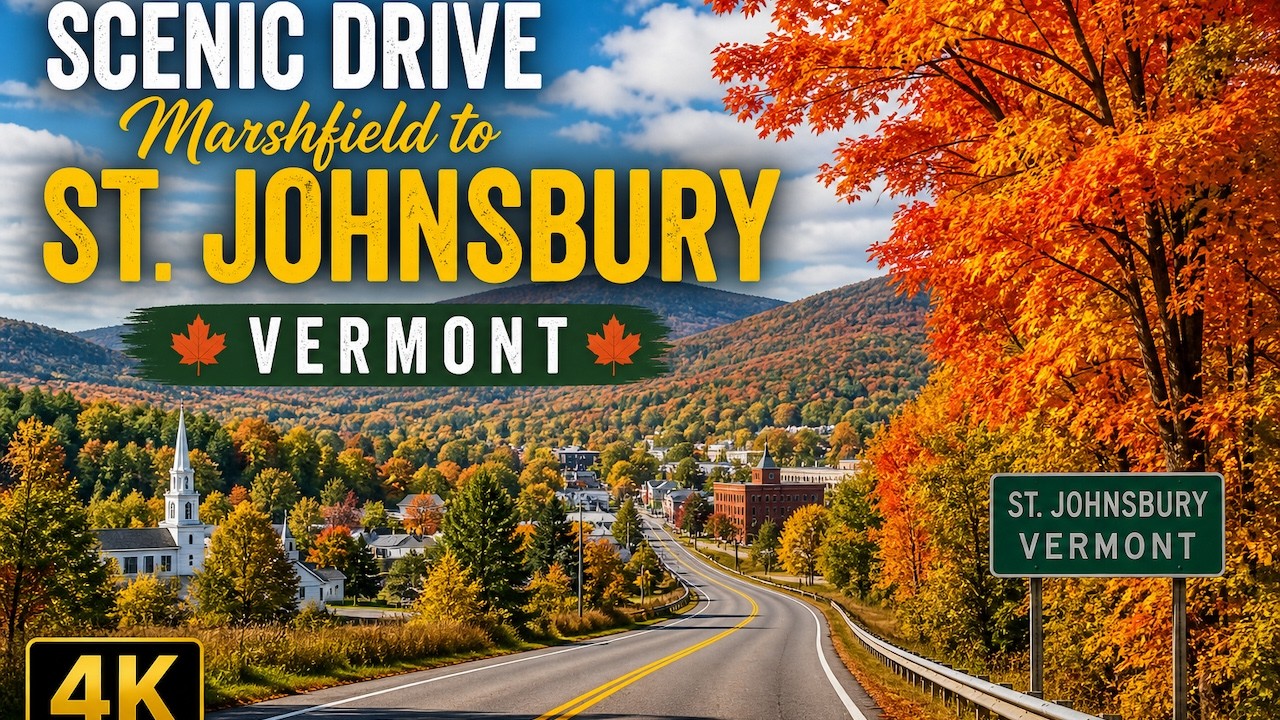 Scenic Drive from Marshfield to St. Johnsbury, Vermont | Fall Foliage Road Trip