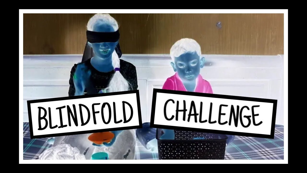 BLINDFOLDED KIDS CHALLENGE | Sibling challenge games | BROTHER SISTER TAG