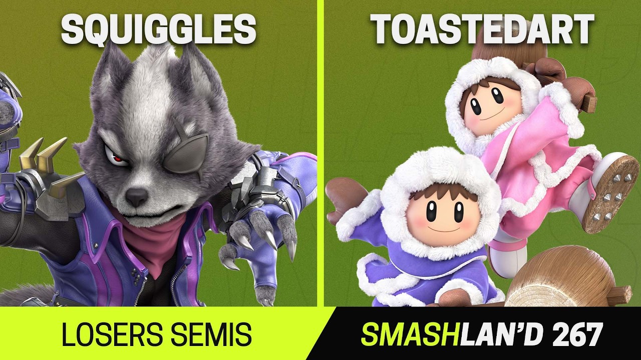 SmashLAN'd 267 Losers Semis - Squiggles (Wolf) vs ToastedArt (Ice Climbers) - SSBU Tournament
