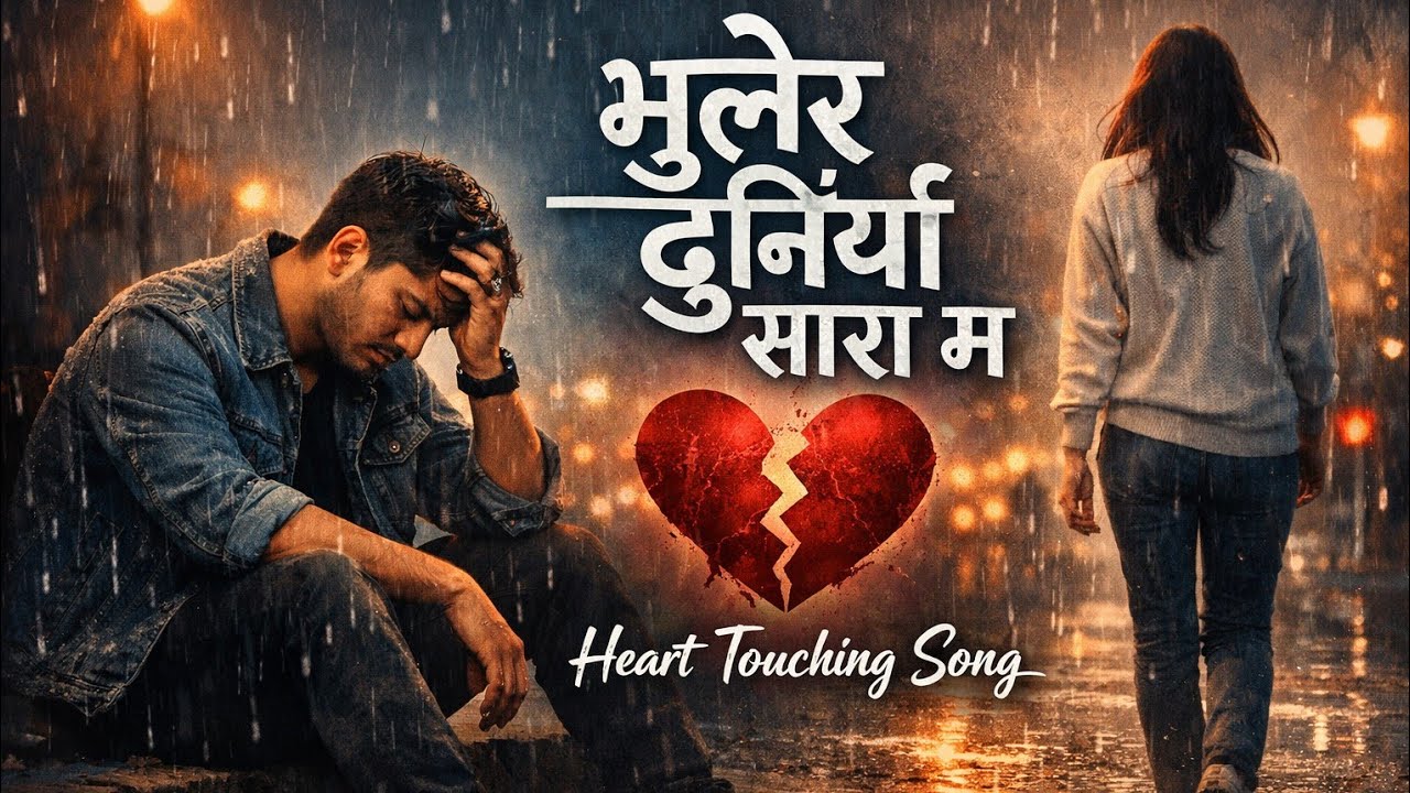 Heart touching song//Nepali heart breaking song//भुलेर दुनियाँ सारा म..//Nepali sentimental pop song