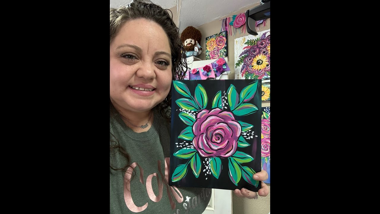 How to paint whimsical roses