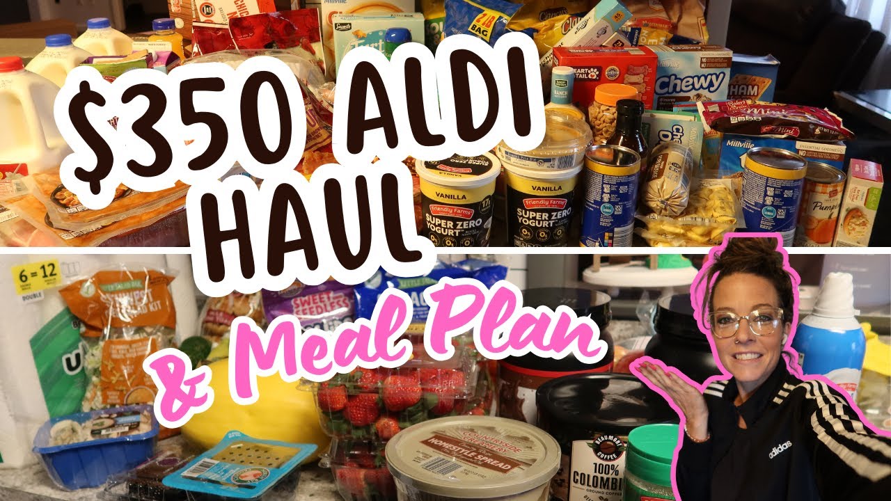 Моя самая большая закупка продуктов в Aldi / Еженедельная закупка продуктов и план питания для се...